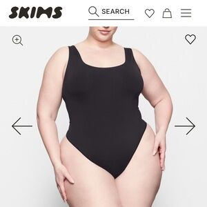 SKIMS Classic Charcoal Gray Shapewear Bodysuit 2X/3X